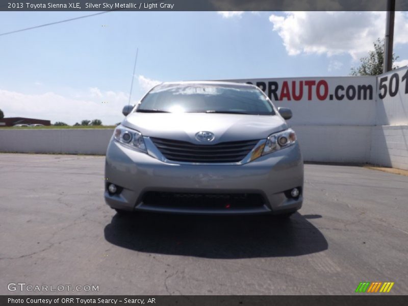 Silver Sky Metallic / Light Gray 2013 Toyota Sienna XLE