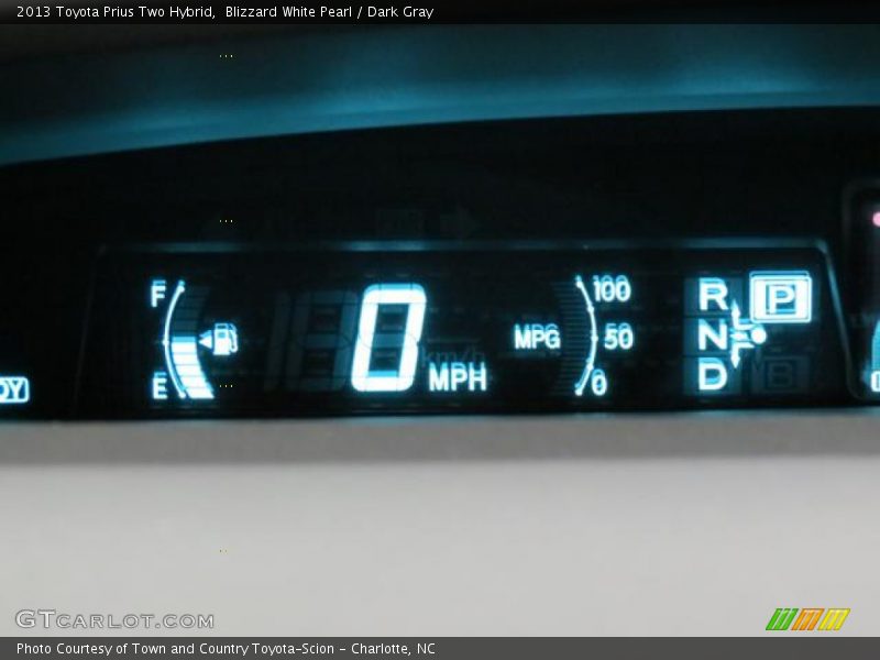 Blizzard White Pearl / Dark Gray 2013 Toyota Prius Two Hybrid