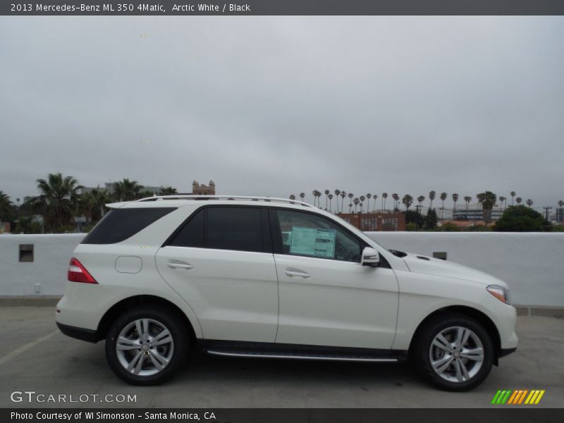 Arctic White / Black 2013 Mercedes-Benz ML 350 4Matic