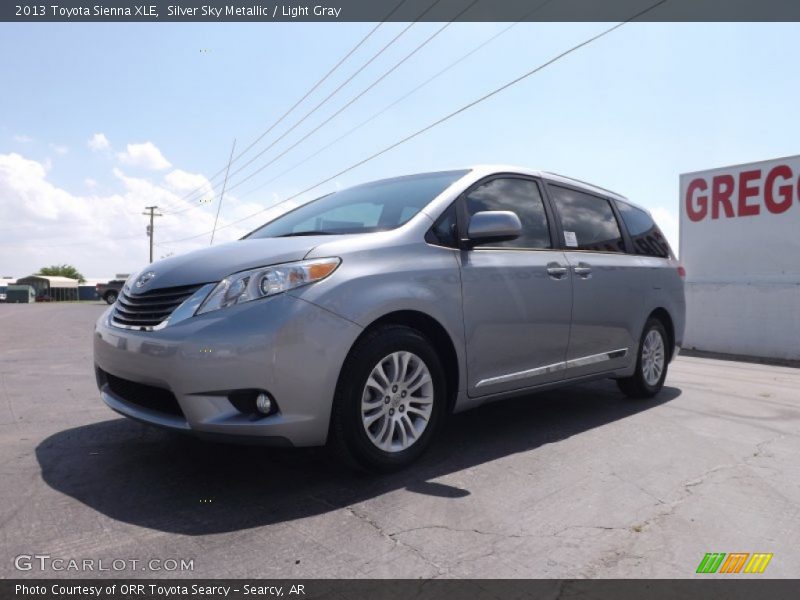 Silver Sky Metallic / Light Gray 2013 Toyota Sienna XLE