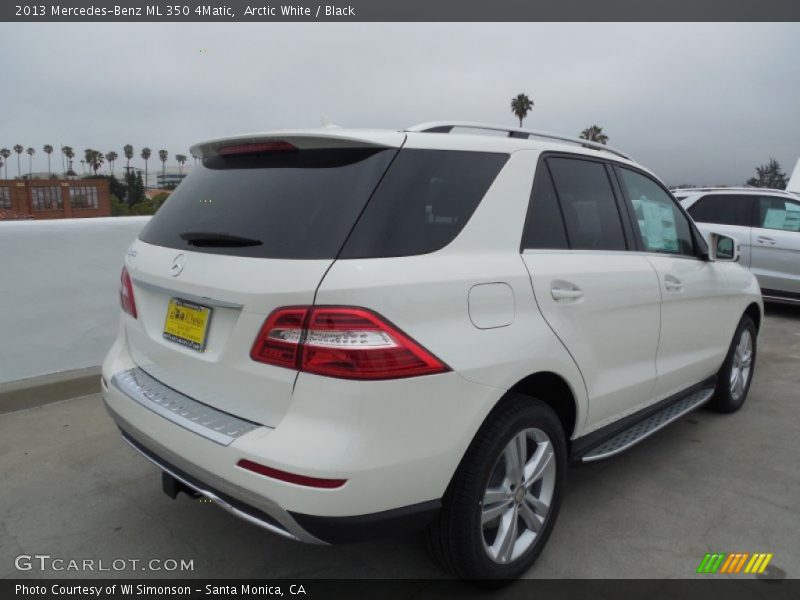 Arctic White / Black 2013 Mercedes-Benz ML 350 4Matic