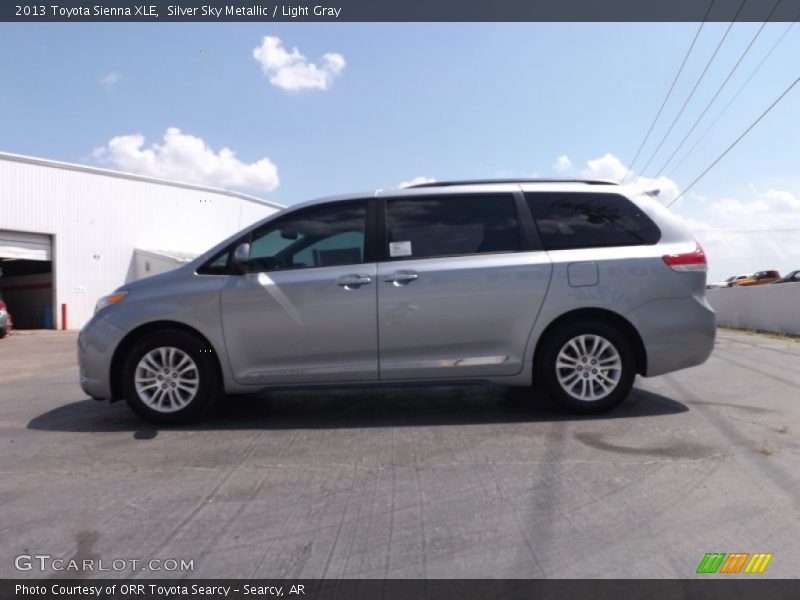 Silver Sky Metallic / Light Gray 2013 Toyota Sienna XLE