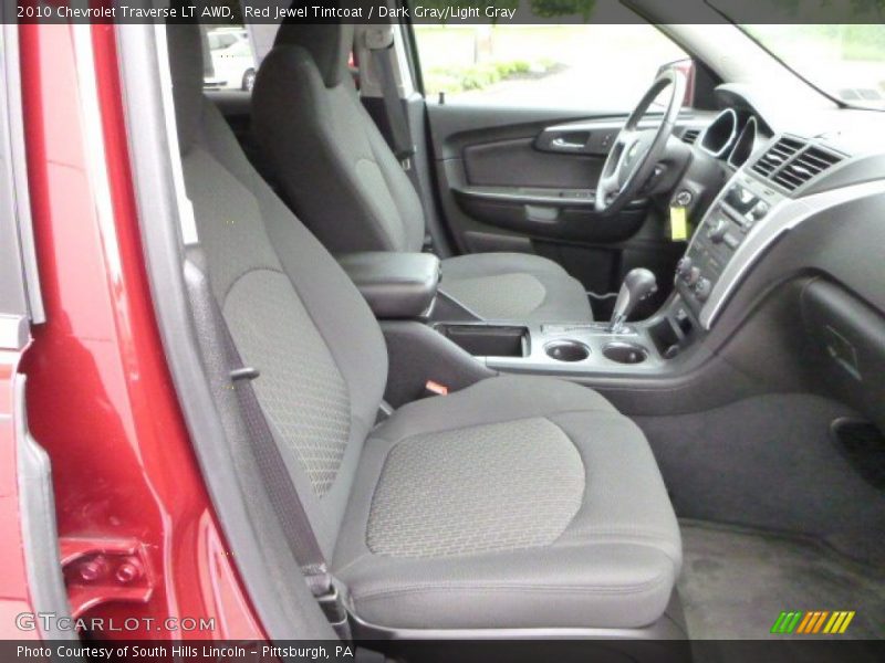 Red Jewel Tintcoat / Dark Gray/Light Gray 2010 Chevrolet Traverse LT AWD