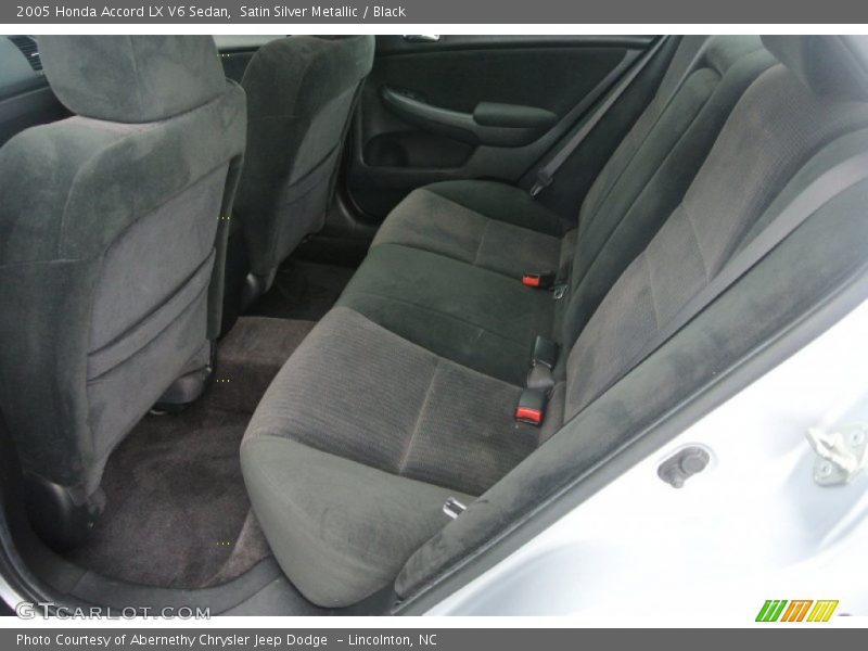 Rear Seat of 2005 Accord LX V6 Sedan