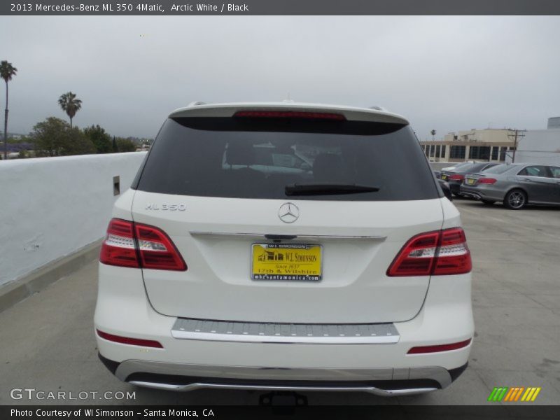 Arctic White / Black 2013 Mercedes-Benz ML 350 4Matic