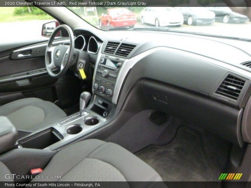 Red Jewel Tintcoat / Dark Gray/Light Gray 2010 Chevrolet Traverse LT AWD