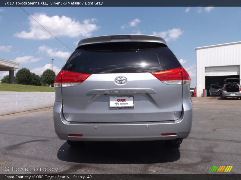 Silver Sky Metallic / Light Gray 2013 Toyota Sienna XLE