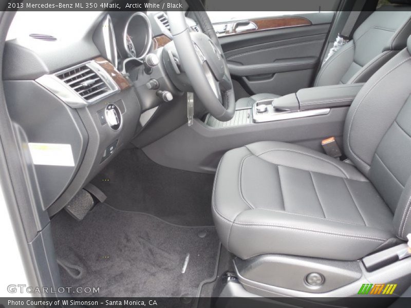 Arctic White / Black 2013 Mercedes-Benz ML 350 4Matic