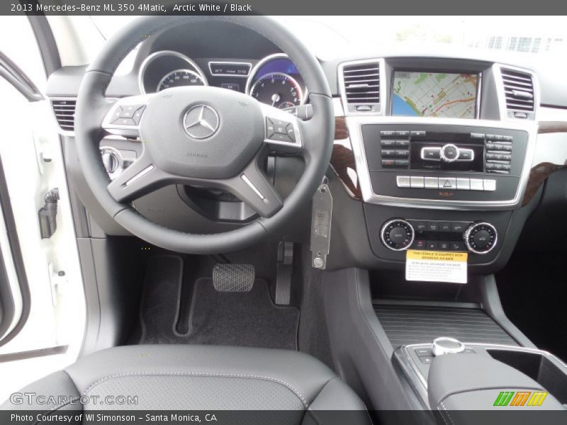 Arctic White / Black 2013 Mercedes-Benz ML 350 4Matic