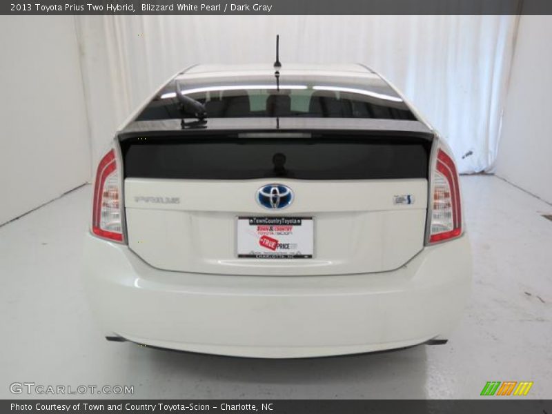 Blizzard White Pearl / Dark Gray 2013 Toyota Prius Two Hybrid