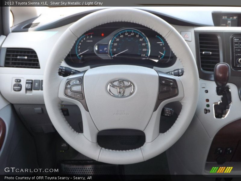 Silver Sky Metallic / Light Gray 2013 Toyota Sienna XLE