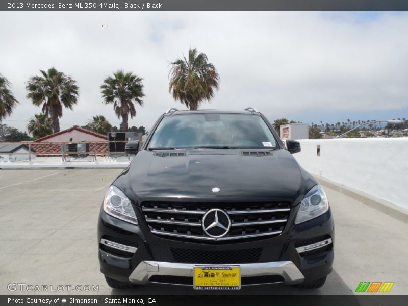 Black / Black 2013 Mercedes-Benz ML 350 4Matic