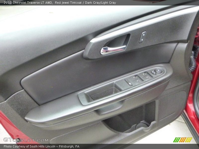 Red Jewel Tintcoat / Dark Gray/Light Gray 2010 Chevrolet Traverse LT AWD