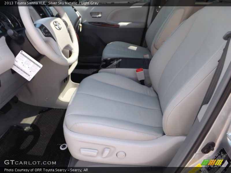 Silver Sky Metallic / Light Gray 2013 Toyota Sienna XLE