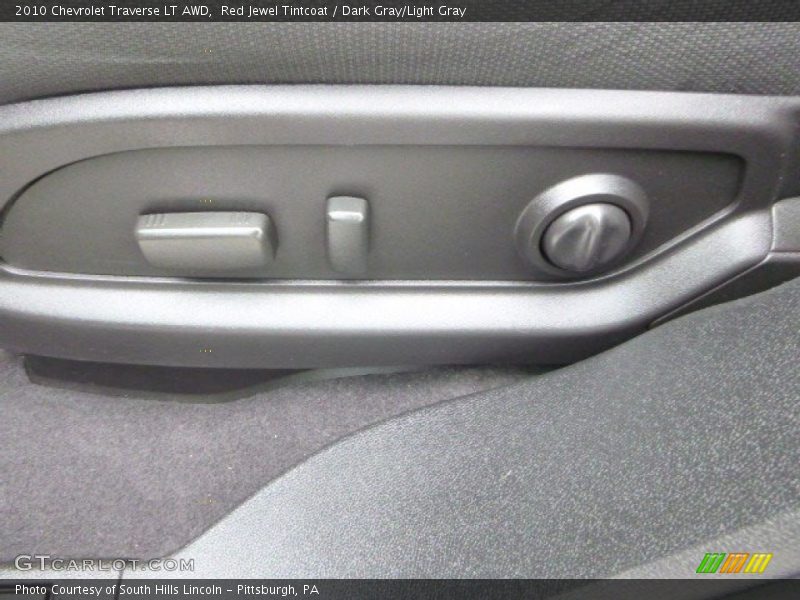 Red Jewel Tintcoat / Dark Gray/Light Gray 2010 Chevrolet Traverse LT AWD