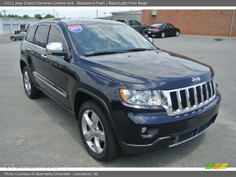 Blackberry Pearl / Black/Light Frost Beige 2011 Jeep Grand Cherokee Limited 4x4