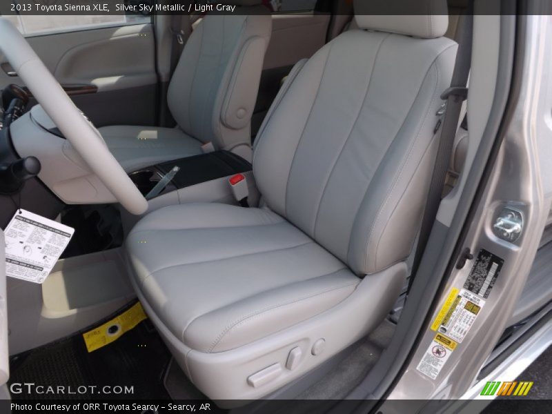 Silver Sky Metallic / Light Gray 2013 Toyota Sienna XLE