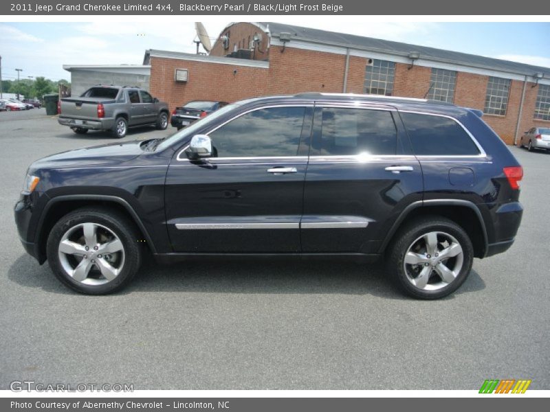 Blackberry Pearl / Black/Light Frost Beige 2011 Jeep Grand Cherokee Limited 4x4