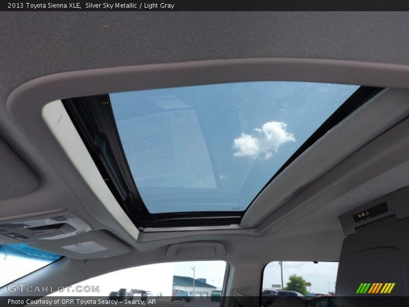Silver Sky Metallic / Light Gray 2013 Toyota Sienna XLE