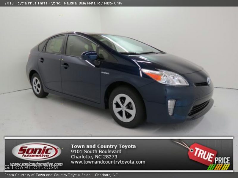 Nautical Blue Metallic / Misty Gray 2013 Toyota Prius Three Hybrid