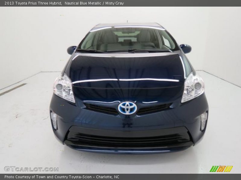 Nautical Blue Metallic / Misty Gray 2013 Toyota Prius Three Hybrid