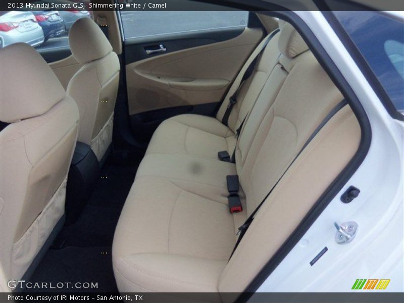 Shimmering White / Camel 2013 Hyundai Sonata GLS