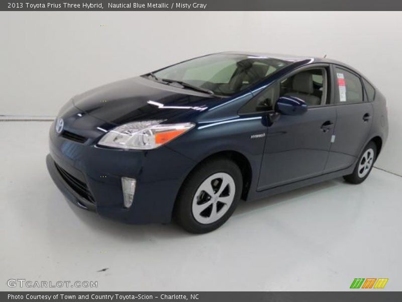 Nautical Blue Metallic / Misty Gray 2013 Toyota Prius Three Hybrid