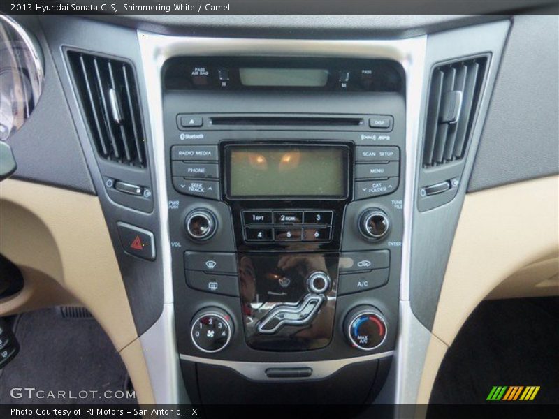 Shimmering White / Camel 2013 Hyundai Sonata GLS