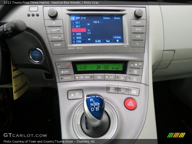 Nautical Blue Metallic / Misty Gray 2013 Toyota Prius Three Hybrid