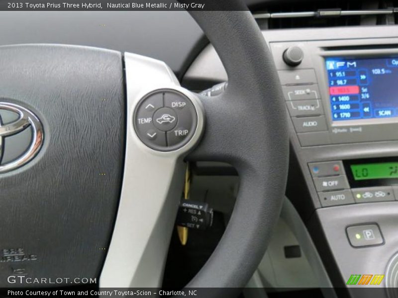 Nautical Blue Metallic / Misty Gray 2013 Toyota Prius Three Hybrid