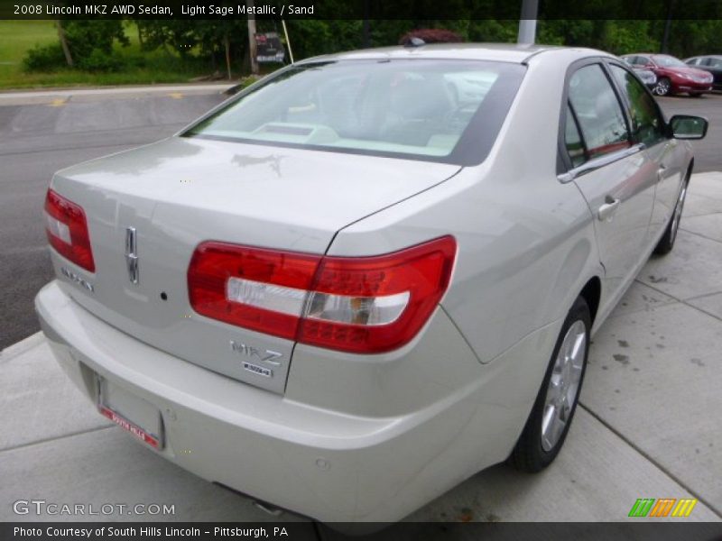 Light Sage Metallic / Sand 2008 Lincoln MKZ AWD Sedan