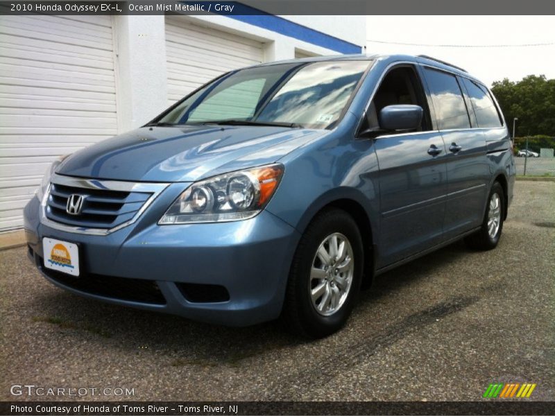 Ocean Mist Metallic / Gray 2010 Honda Odyssey EX-L