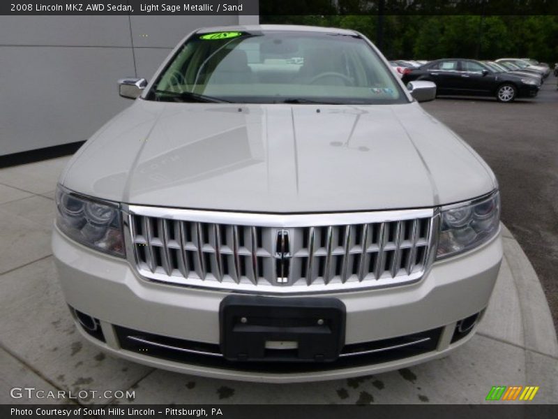 Light Sage Metallic / Sand 2008 Lincoln MKZ AWD Sedan