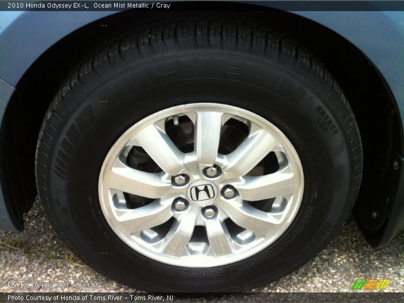 Ocean Mist Metallic / Gray 2010 Honda Odyssey EX-L