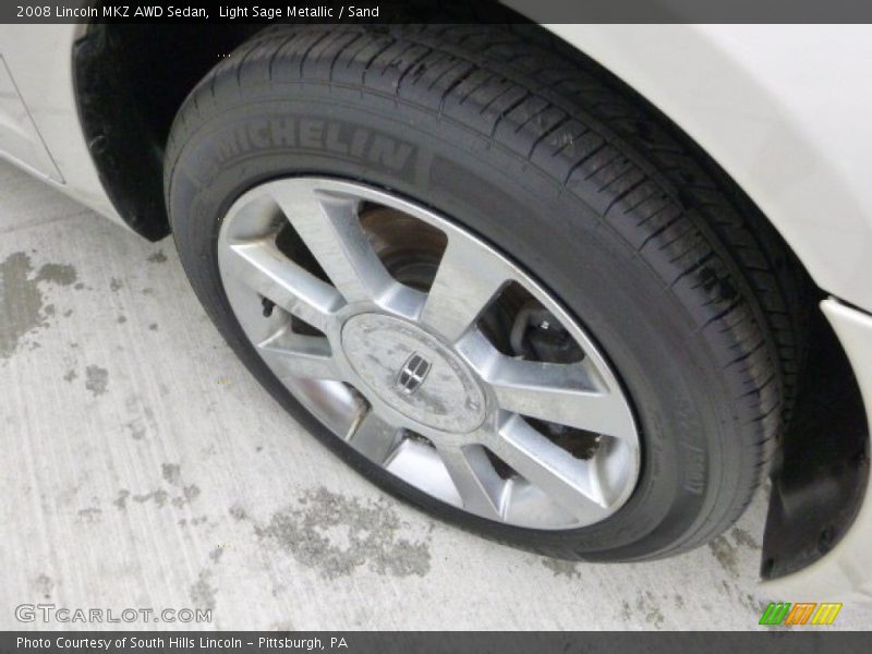 Light Sage Metallic / Sand 2008 Lincoln MKZ AWD Sedan