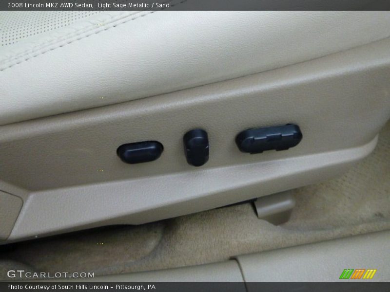 Light Sage Metallic / Sand 2008 Lincoln MKZ AWD Sedan