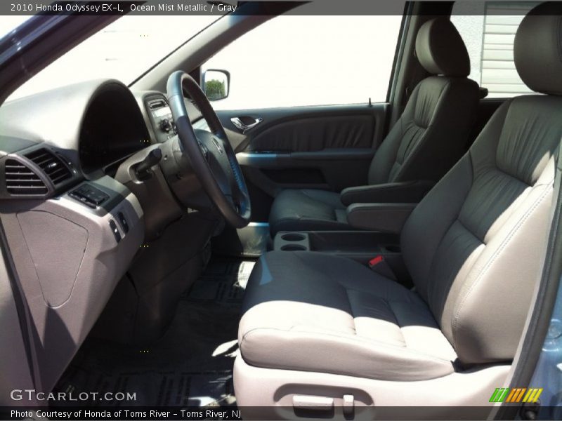 Ocean Mist Metallic / Gray 2010 Honda Odyssey EX-L
