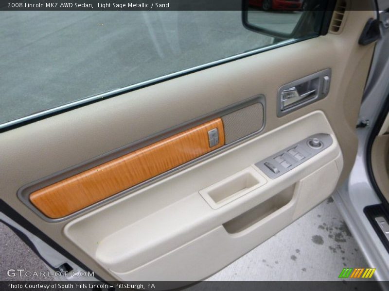 Light Sage Metallic / Sand 2008 Lincoln MKZ AWD Sedan