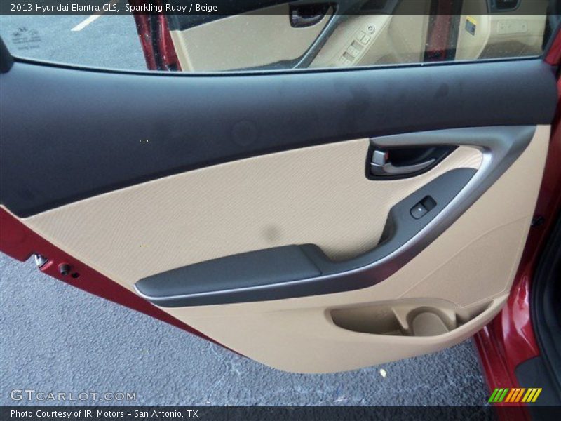 Sparkling Ruby / Beige 2013 Hyundai Elantra GLS