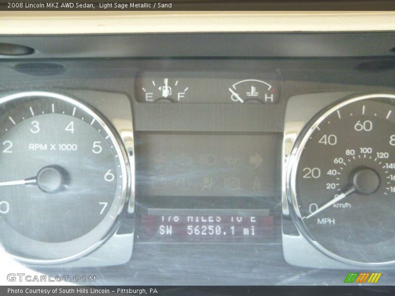 Light Sage Metallic / Sand 2008 Lincoln MKZ AWD Sedan