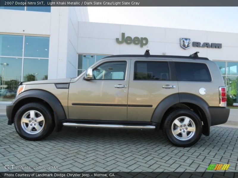 Light Khaki Metallic / Dark Slate Gray/Light Slate Gray 2007 Dodge Nitro SXT