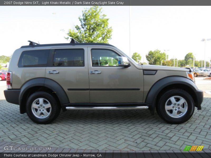 Light Khaki Metallic / Dark Slate Gray/Light Slate Gray 2007 Dodge Nitro SXT