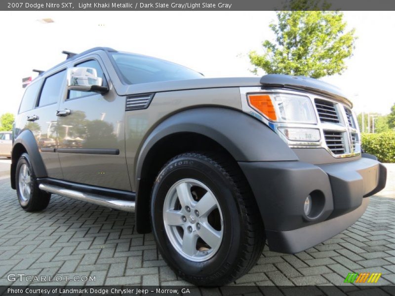 Light Khaki Metallic / Dark Slate Gray/Light Slate Gray 2007 Dodge Nitro SXT