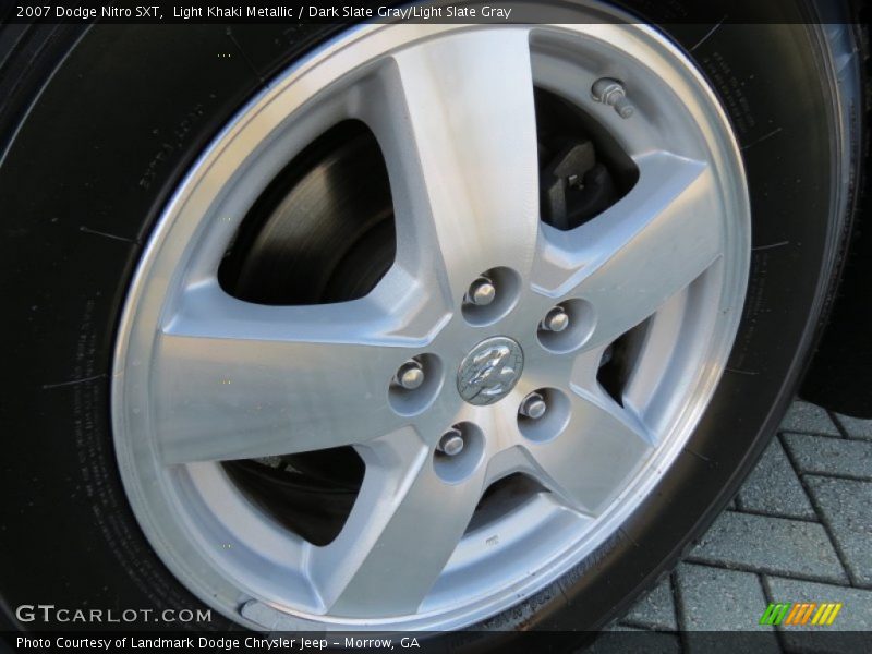 Light Khaki Metallic / Dark Slate Gray/Light Slate Gray 2007 Dodge Nitro SXT