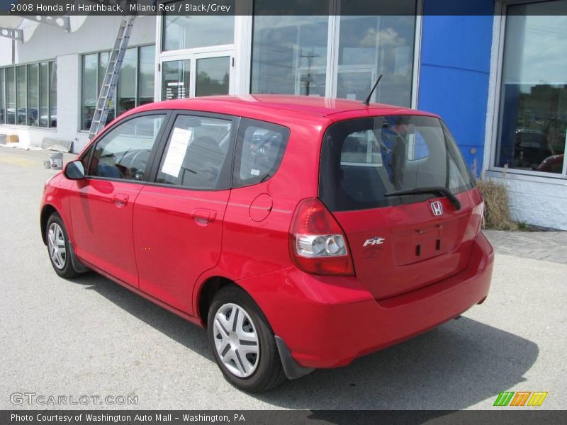 Milano Red / Black/Grey 2008 Honda Fit Hatchback