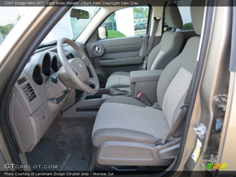 Light Khaki Metallic / Dark Slate Gray/Light Slate Gray 2007 Dodge Nitro SXT