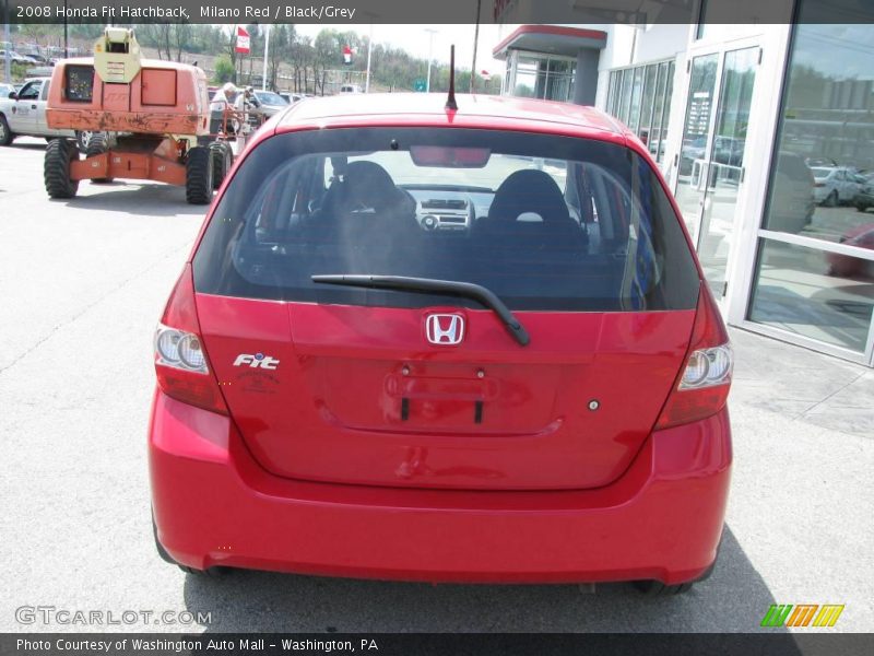 Milano Red / Black/Grey 2008 Honda Fit Hatchback