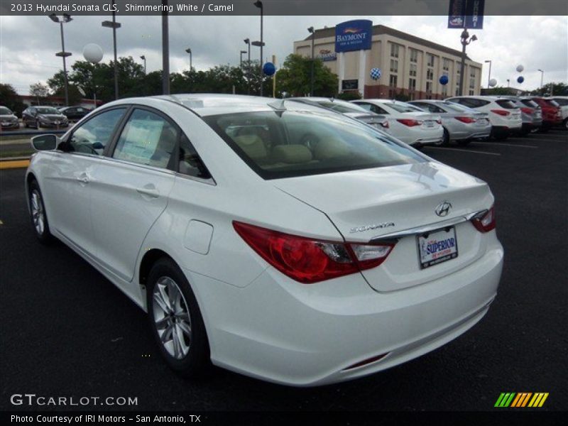 Shimmering White / Camel 2013 Hyundai Sonata GLS