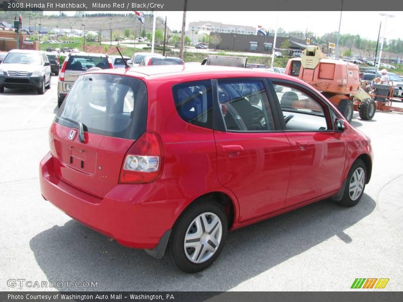 Milano Red / Black/Grey 2008 Honda Fit Hatchback