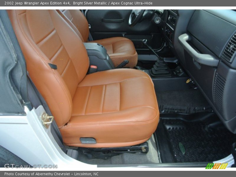 Bright Silver Metallic / Apex Cognac Ultra-Hide 2002 Jeep Wrangler Apex Edition 4x4
